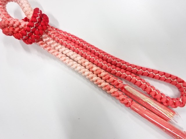 未使用品　正絹　手組帯締め